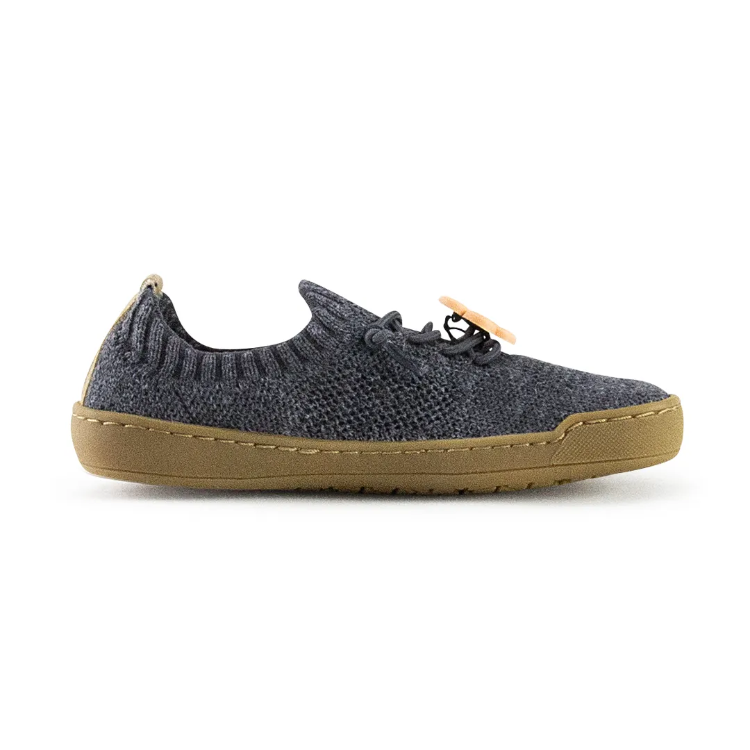 Doghammer Kids Terrar Knit | grey melange - gestrickter Kinder Barfußschuh photo 3