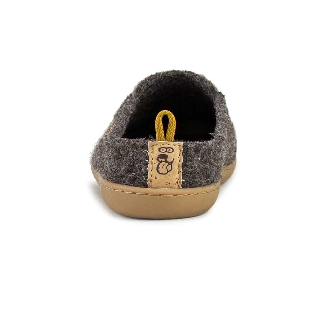 Doghammer Terrar Dahoam Wool | darkbrown - Barfuß-Hausschuhe photo 3