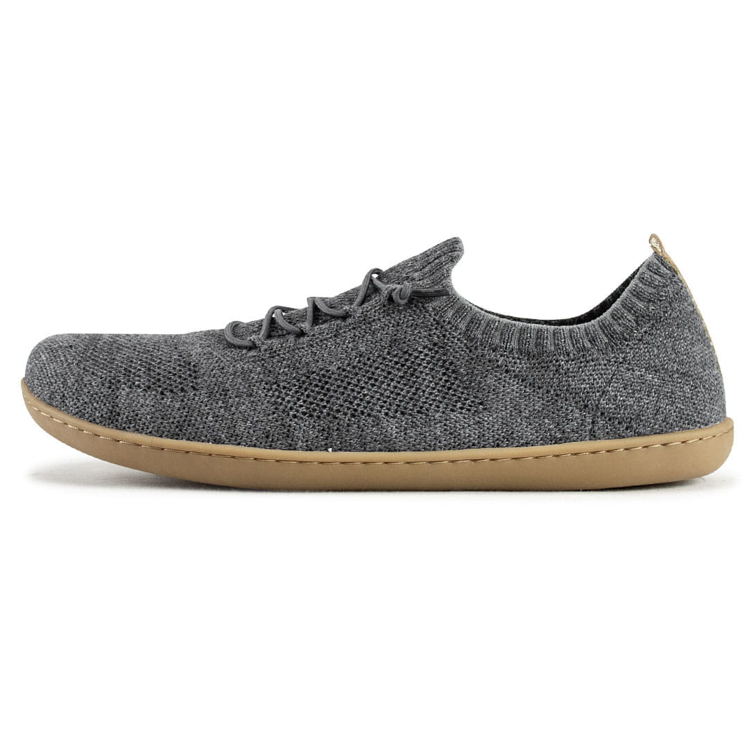 Terrar Knit | grey melange - gestrickter Barfußschuh