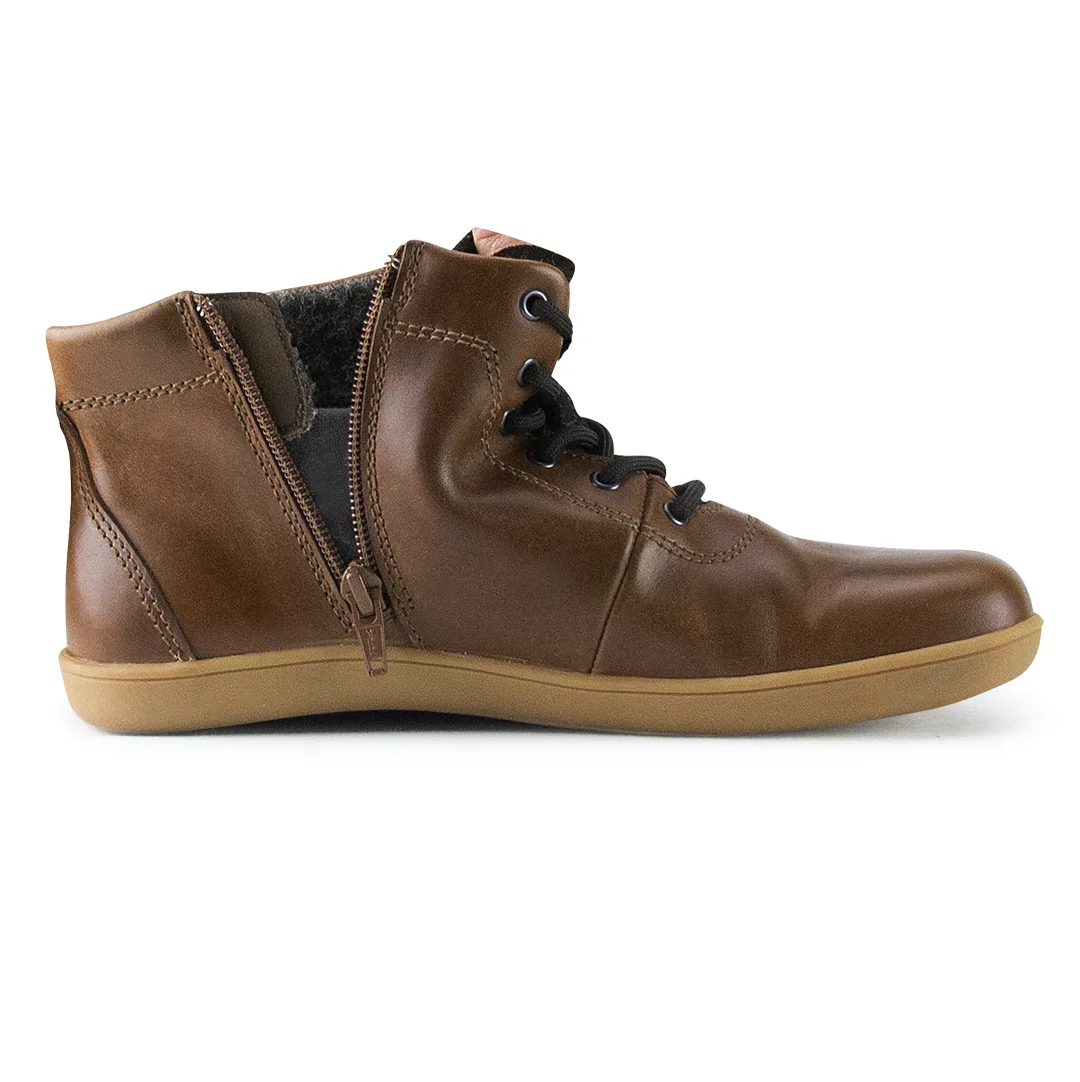 Doghammer Terrar Leather High WP | brown - wasserdichte Barfußschuhe photo 3