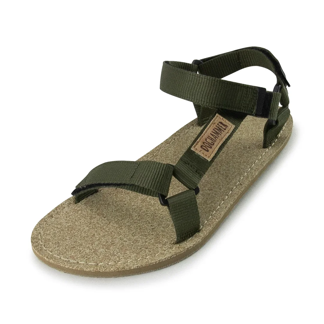 Doghammer Terrar Sandal vegan | khaki - Barfußschuh-Sandale photo 2
