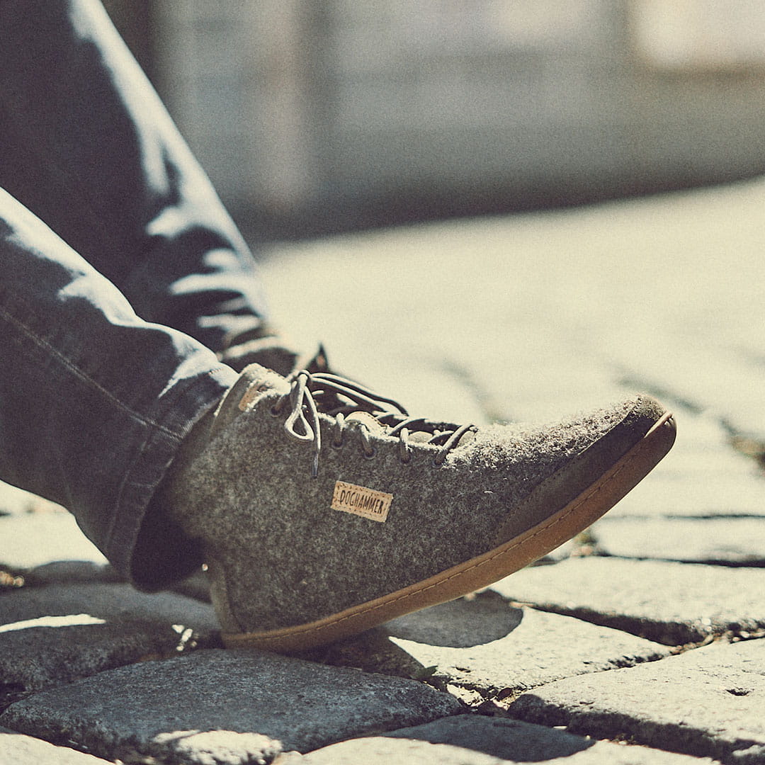 Doghammer Terrar Wool High | greyish - Winter Barfußschuhe photo 4