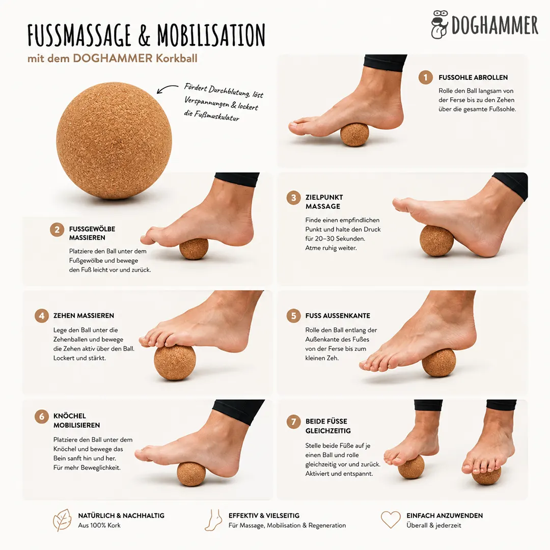 Doghammer Faszienball aus recyceltem Kork photo 3