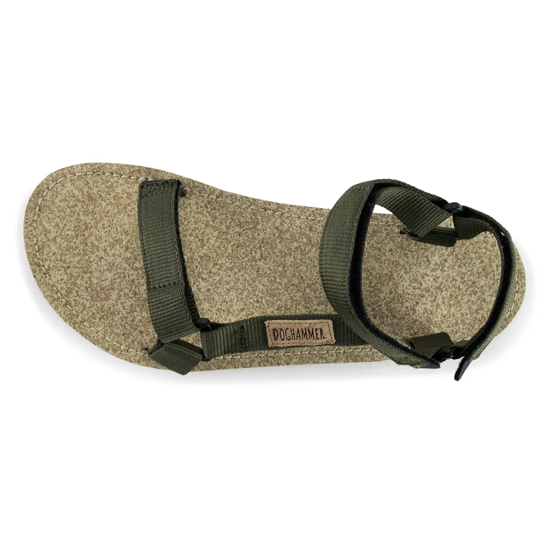 Doghammer Terrar Sandal vegan | khaki - Barfußschuh-Sandale photo 4