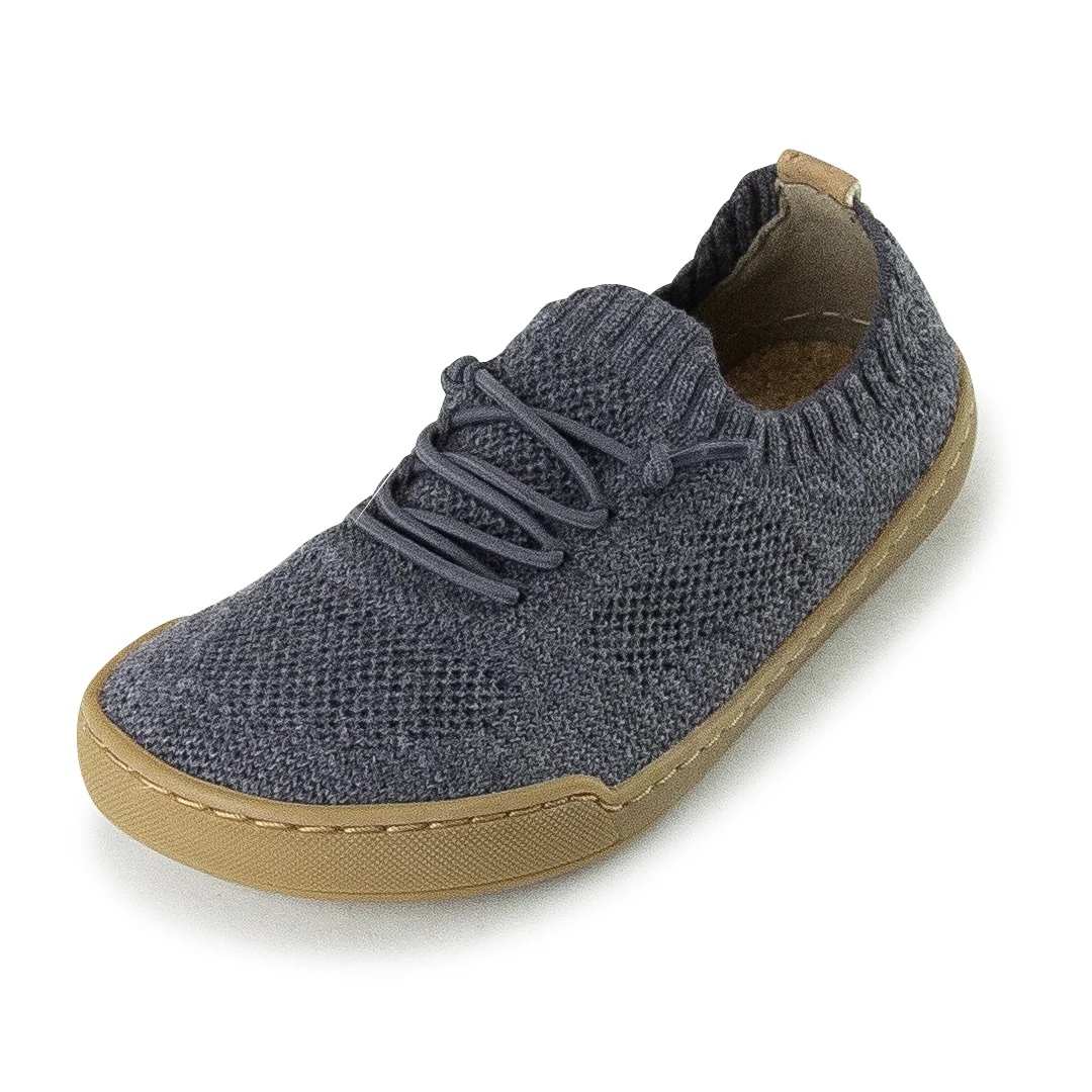 Doghammer Kids Terrar Knit | grey melange - gestrickter Kinder Barfußschuh photo 4