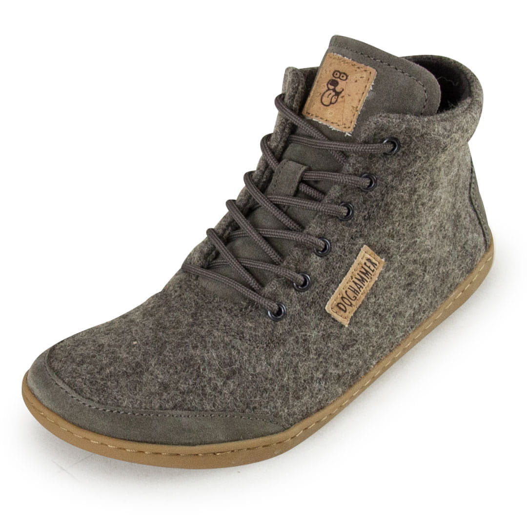 Doghammer Terrar Wool High | greyish - Winter Barfußschuhe photo 2