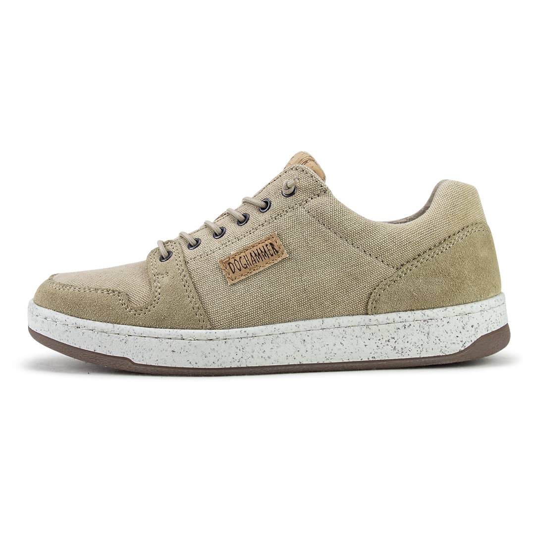 nachhaltiger textil sneaker für damen in der farbe beige