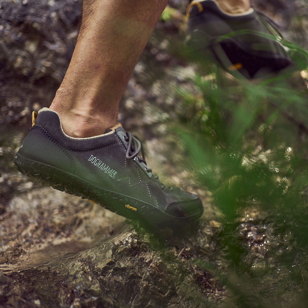 Terrar Rock Wool | darkgrey - Barfuß-Wanderschuhe