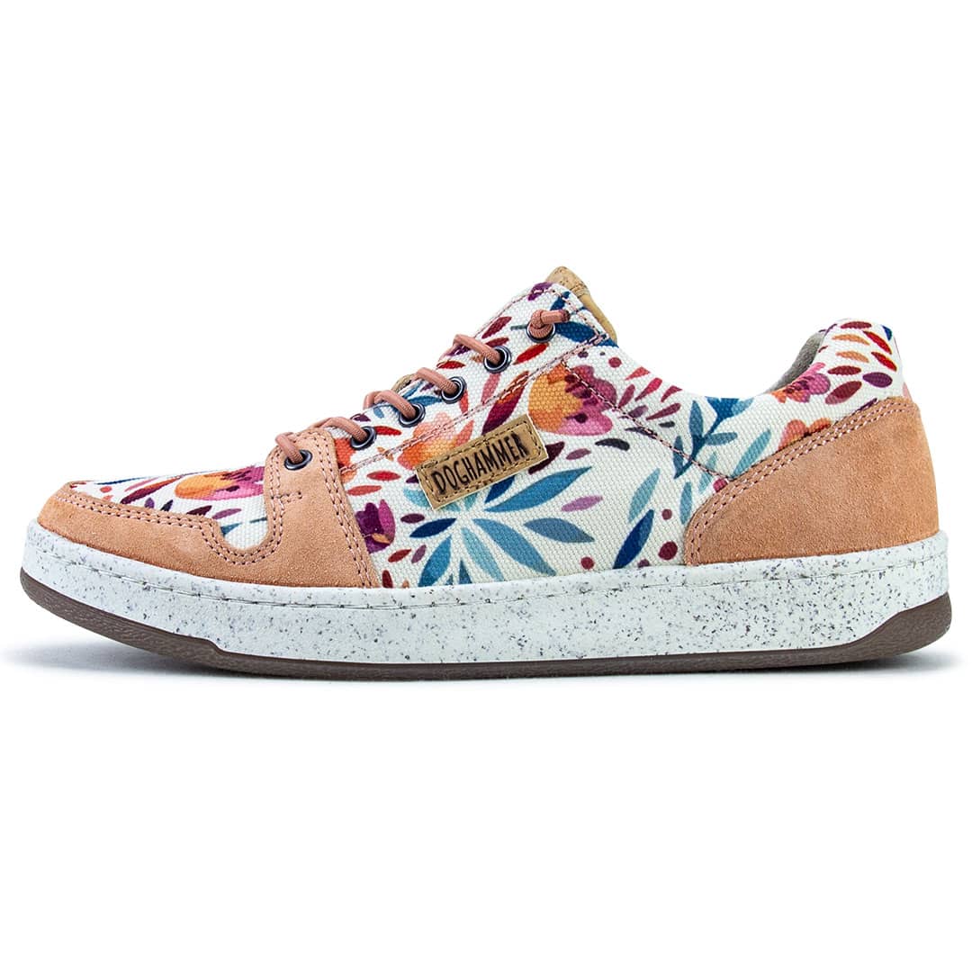 Damen Sneaker mit Blumen muster
