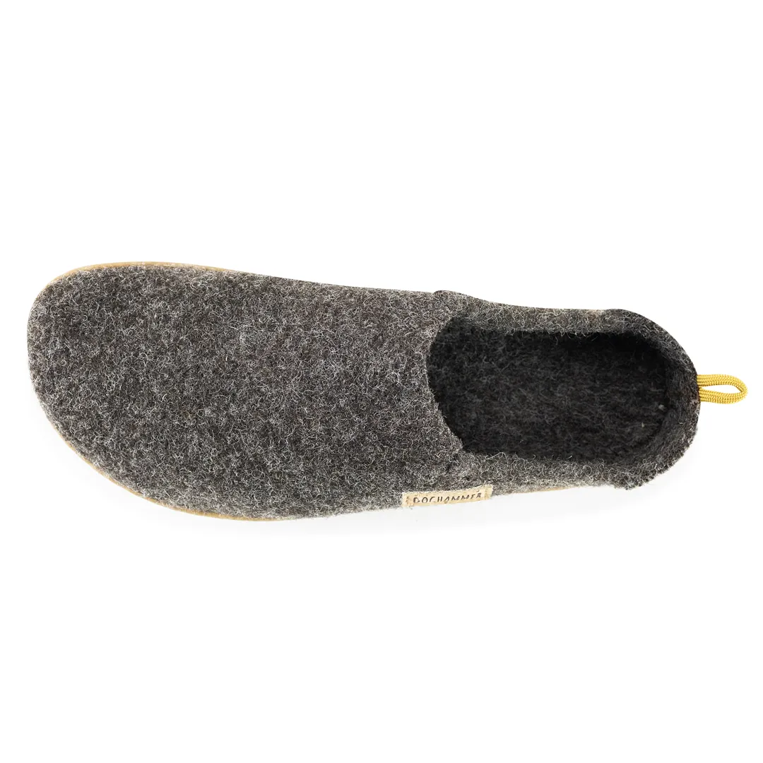 Terrar Dahoam Wool | darkbrown - Barfuß-Hausschuhe