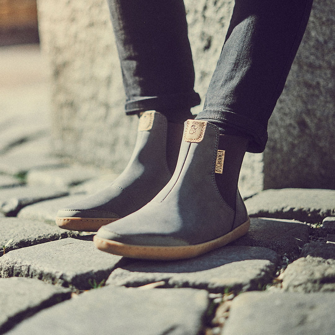 Doghammer Terrar Chelsea Vegan | grey - Barfuß Chelsea Boots photo 2