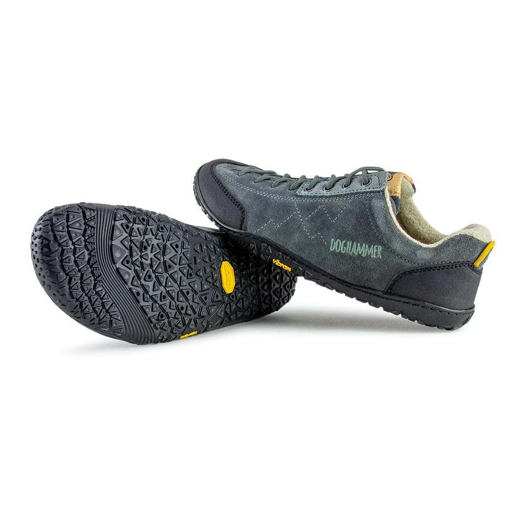 Doghammer Terrar Rock Wool | darkgrey - Barfuß-Wanderschuhe, barefoot shoe