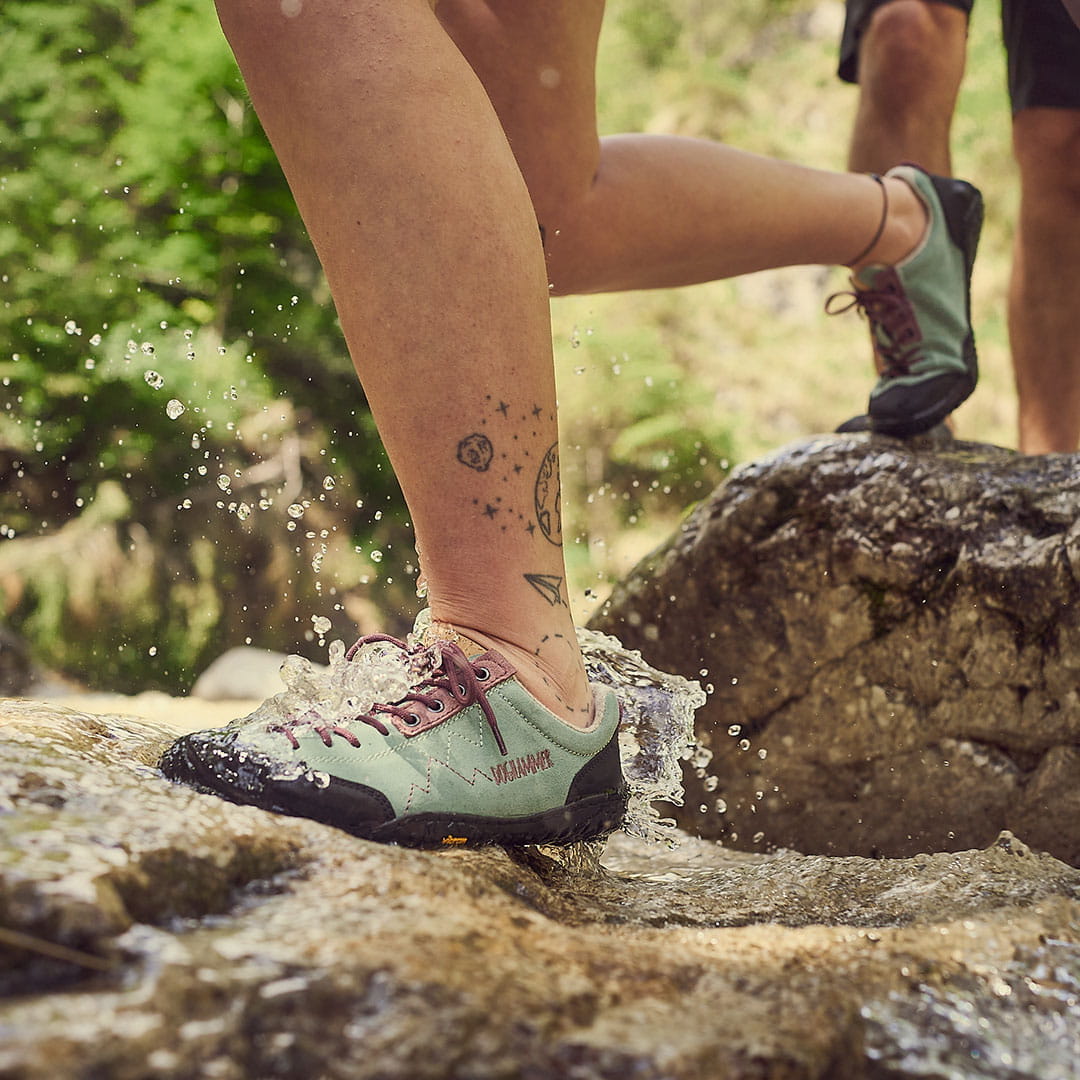 Terrar Rock Wool | mint - Barfuß-Wanderschuhe