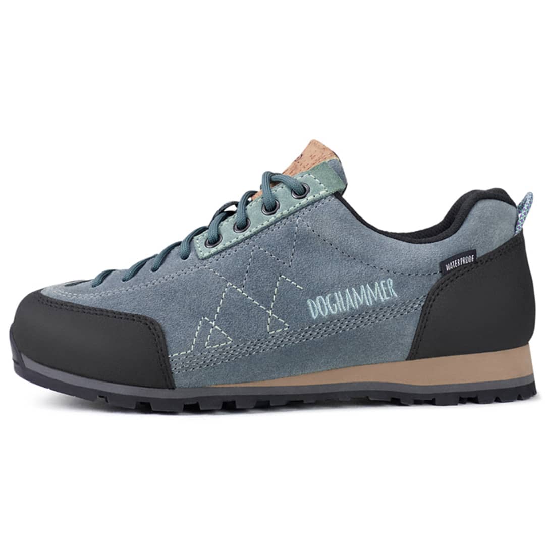 nachhaltiger damen bergschuh in der farbe blau