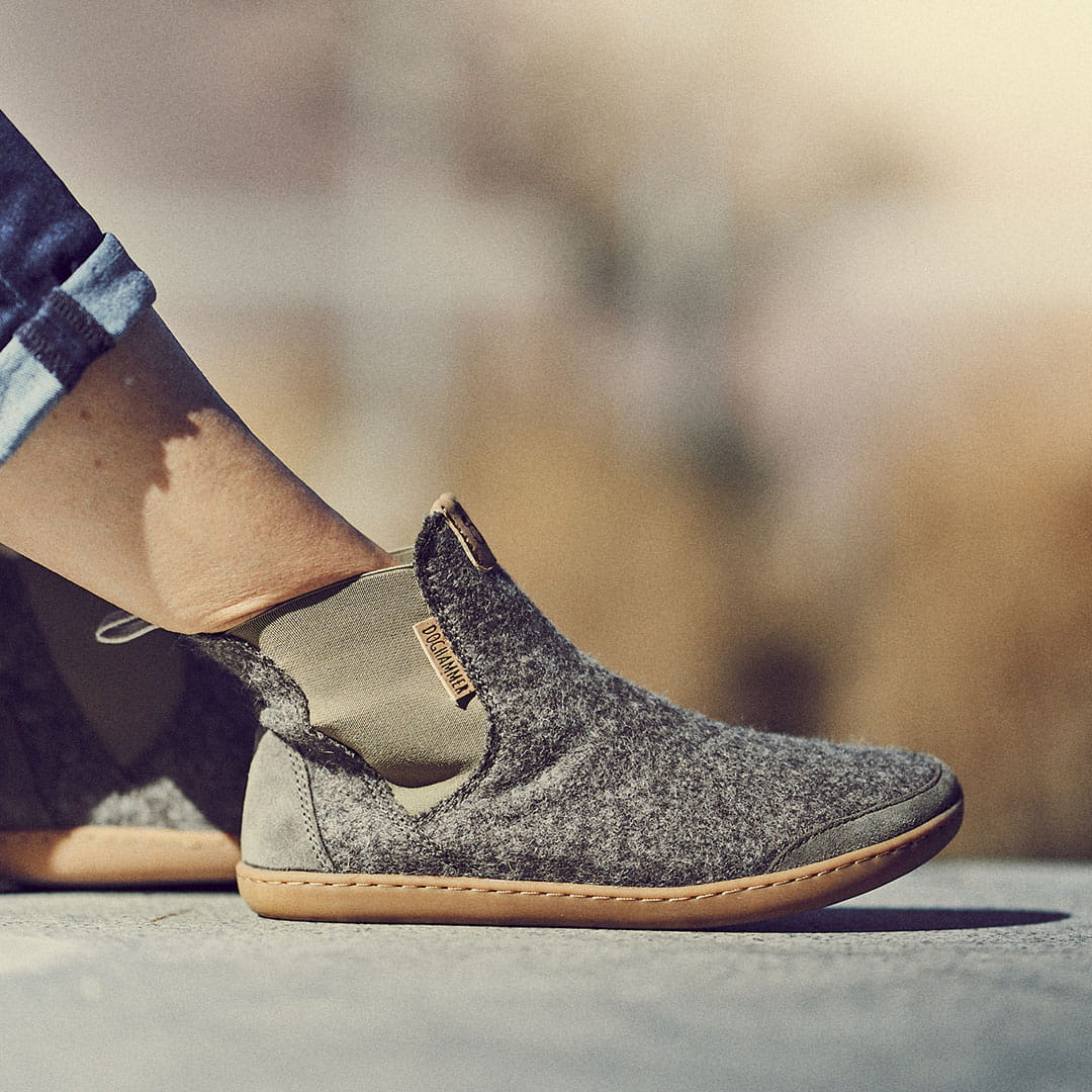 Doghammer Terrar Chelsea Wool | greyish - Barfuß Chelsea Boots photo 4