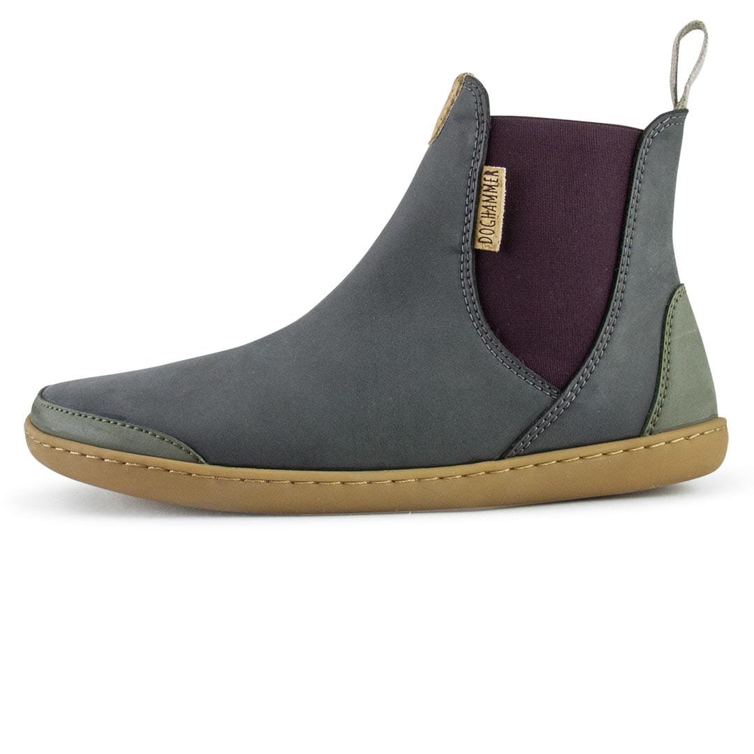 Terrar Chelsea Vegan Grauer Barfußschuh für Herbst Winter