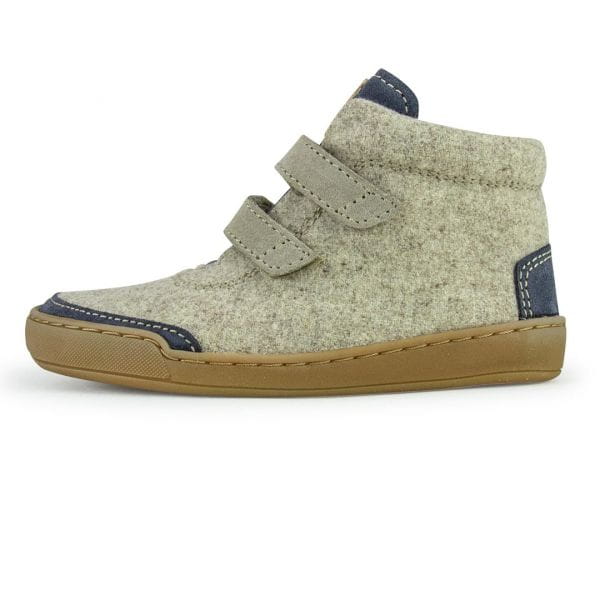 Kids Terrar Wool High | indigo - Kinder-Barfußschuh