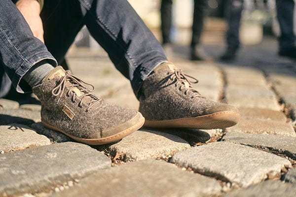 die barfuß boots aus wolle bieten ein angehmes fußklima