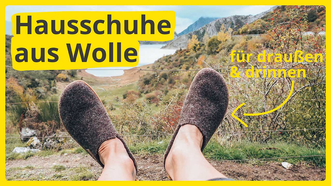 Terrar Dahoam Wool | darkbrown - Barfuß-Hausschuhe