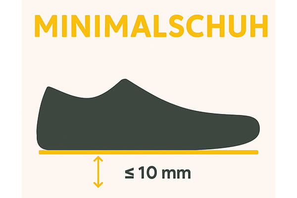 minimalsohle skizze barfußschuhe