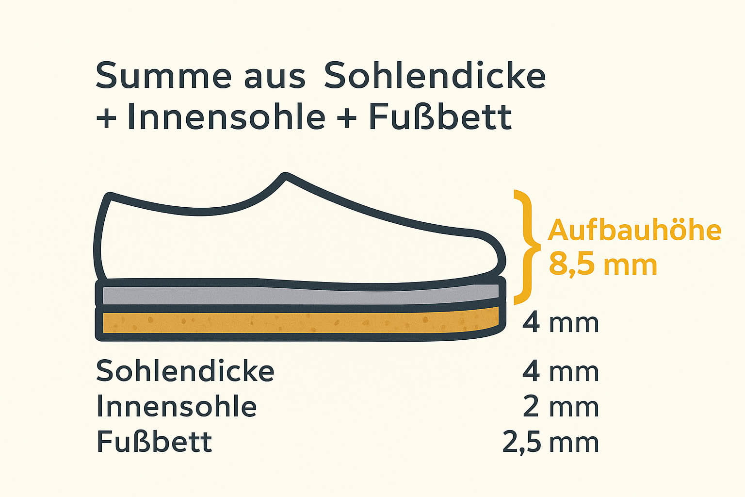 aufbauhoehe der sohle bei barfußschuhen