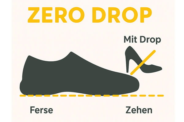 skizze zero drop barfußschuhe
